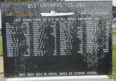 USS Grampus (SS-207) Memorial image. Click for full size.