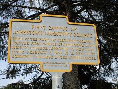 First Campus of Jamestown Community College Marker image. Click for full size.