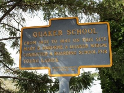 Quaker School Marker. Click for full size. Quaker School Marker image. Click for full size.