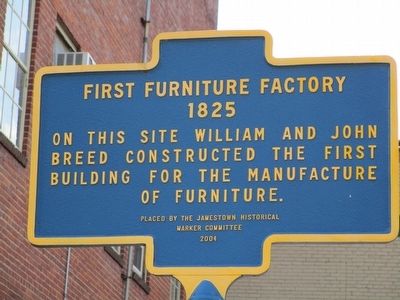 First Furniture Factory Marker. Click for full size. First Furniture Factory Marker image. Click for full size.