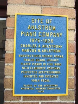 Site of Ahlstrom Piano Company Marker image. Click for full size.