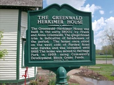 The Greenwald Herkimer House Marker. Click for full size. The Greenwald Herkimer House Marker image. Click for full size.