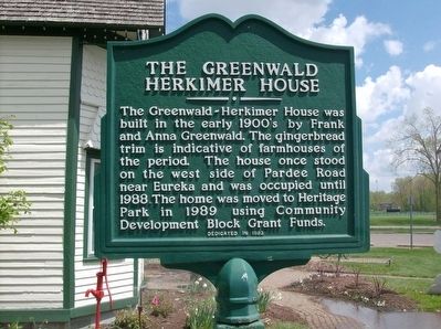 The Greenwald Herkimer House Marker image. Click for full size.