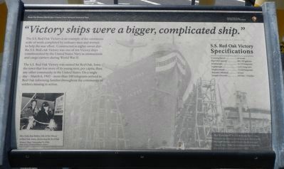S.S. Red Oak Victory marker image. Click for full size.