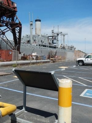 S.S. Red Oak Victory, ship and marker. Click for full size. S.S. Red Oak Victory, ship and marker image. Click for full size.
