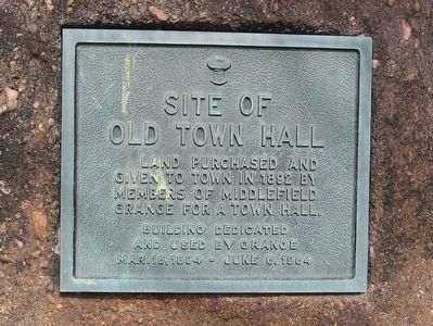 Site of Old Town Hall Marker. Click for full size. Site of Old Town Hall Marker image. Click for full size.