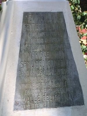 Field Marshal Santiago Gonz�lez Marker image. Click for full size.