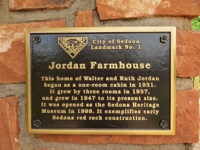 Jordan Farmhouse Marker image. Click for full size.