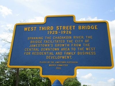 West Third Street Bridge Marker image. Click for full size.