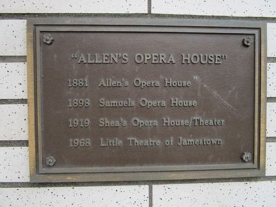 "Allen's Opera House" Marker image. Click for full size.