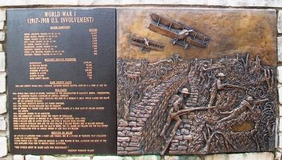 World War I Marker and Relief image. Click for full size.