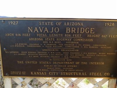 Navajo Bridge Marker image. Click for full size.