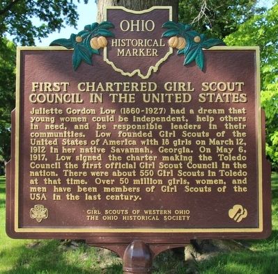 First Charerted Girl Scout Council in the United States Marker. Click for full size. First Charerted Girl Scout Council in the United States Marker image. Click for full size.