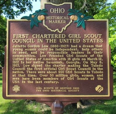 First Charerted Girl Scout Council in the United States Marker image. Click for full size.