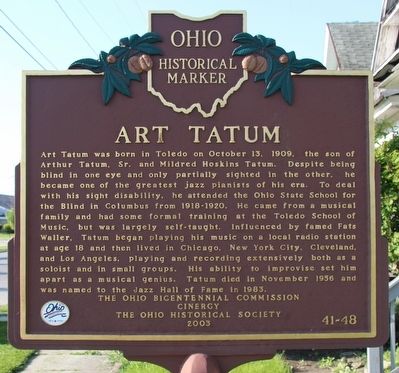 Art Tatum Marker image. Click for full size.