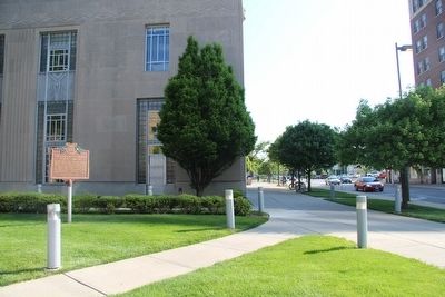 Toledo's First High School / Toledo-Lucas County Public Library Marker. Click for full size. Toledo's First High School / Toledo-Lucas County Public Library Marker image. Click for full size.