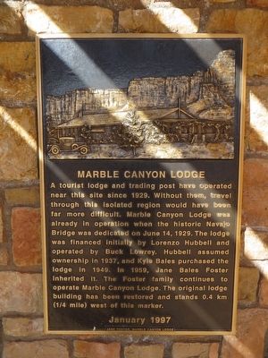 Marble Canyon Lodge Marker image. Click for full size.