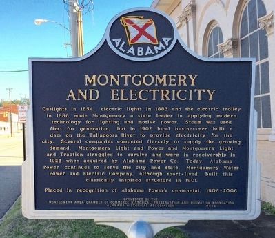 Montgomery and Electricity Marker image. Click for full size.