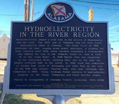 Hydroelectricity in the River Region Marker image. Click for full size.