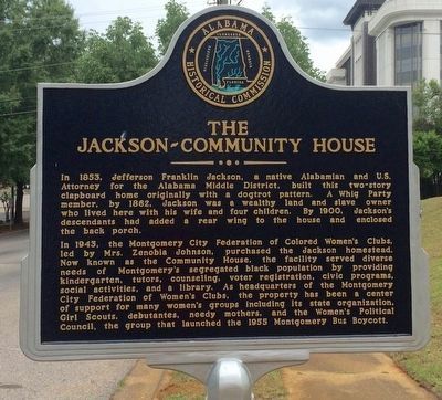 The Jackson-Community House Marker. Click for full size. The Jackson-Community House Marker image. Click for full size.