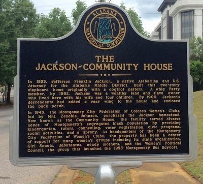 The Jackson-Community House Marker image. Click for full size.