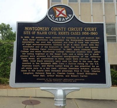 Montgomery County Circuit Court Marker image. Click for full size.