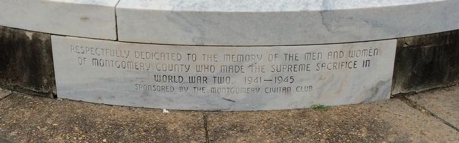 Montgomery County World War II Monument image. Click for full size.