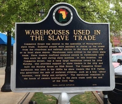 Warehouses Used in the Slave Trade Marker image. Click for full size.