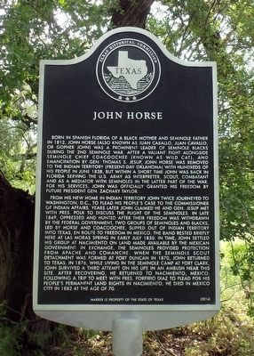 John Horse Marker image. Click for full size.