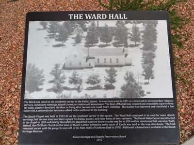 The Ward Hall Marker image. Click for full size.