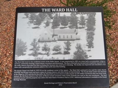 The Ward Hall Marker. Click for full size. The Ward Hall Marker image. Click for full size.