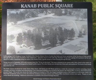 Kanab Public Square Marker image. Click for full size.