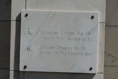Chester Lodge No. 18 Cornerstone image. Click for full size.
