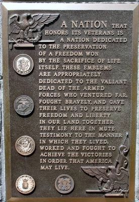 Mount Vernon Veterans Memorial Marker image. Click for full size.