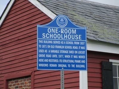 One-Room Schoolhouse Marker image. Click for full size.