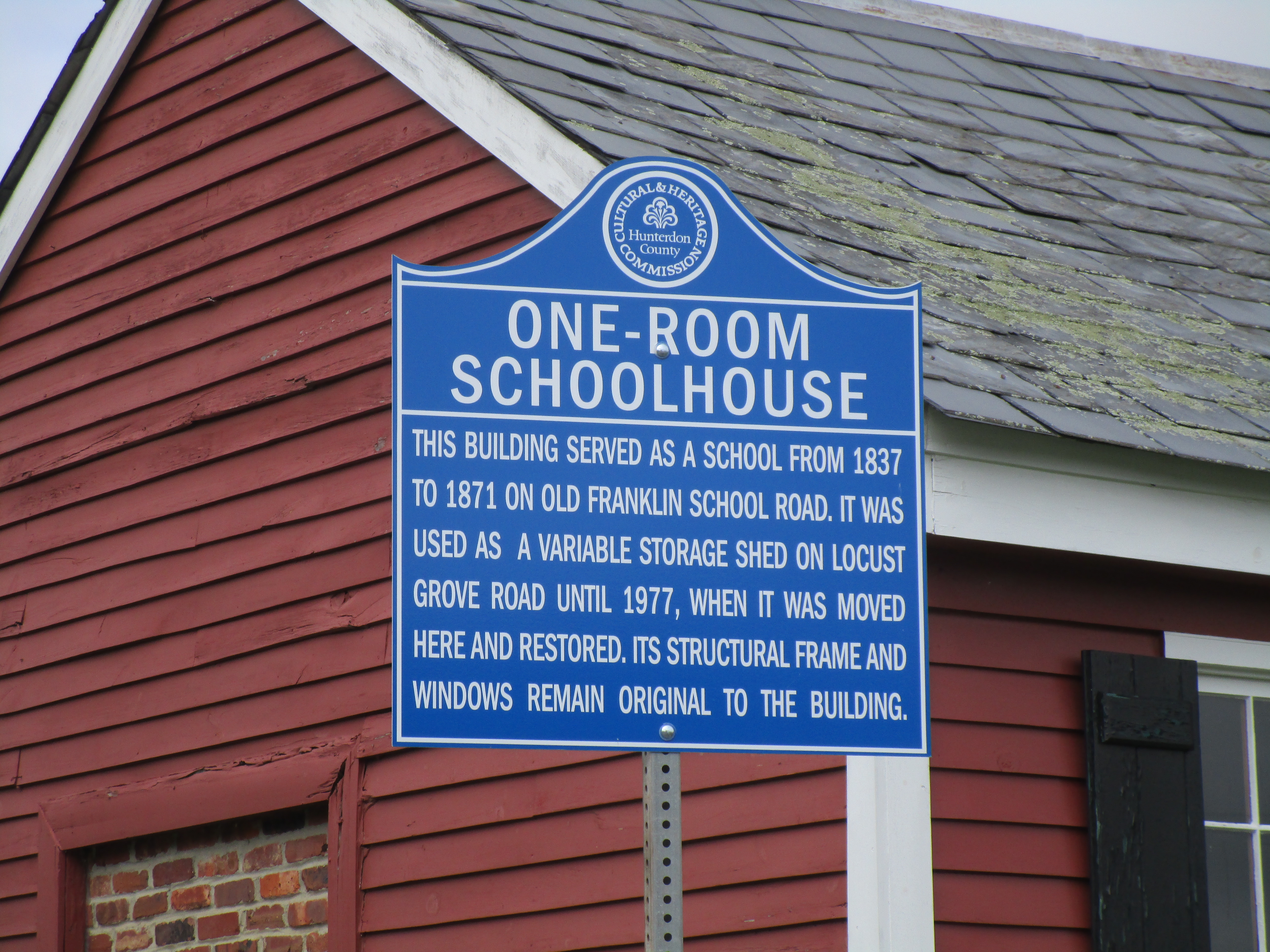 One-Room Schoolhouse Marker