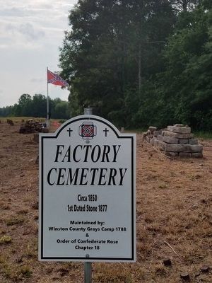 Factory Cemetery Marker image. Click for full size.
