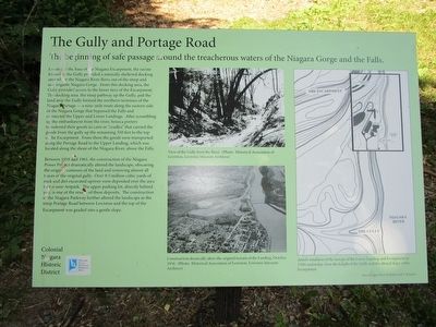 The Gully and Portage Road Marker image. Click for full size.