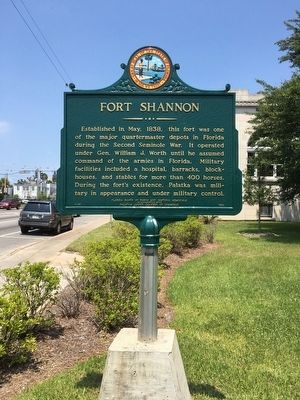 Fort Shannon Marker image. Click for full size.