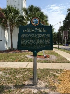 Saint Mark's Episcopal Church Marker. Click for full size. Saint Mark's Episcopal Church Marker image. Click for full size.