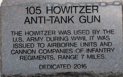 105 Howitzer Anti-tank Gun Marker image. Click for full size.