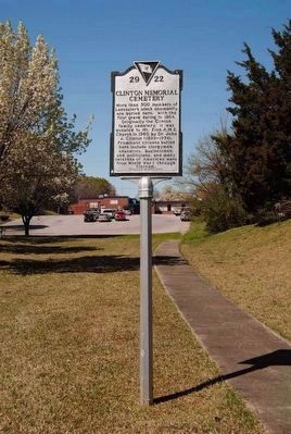Clinton Memorial Cemetery Marker. Click for full size. Clinton Memorial Cemetery Marker image. Click for full size.