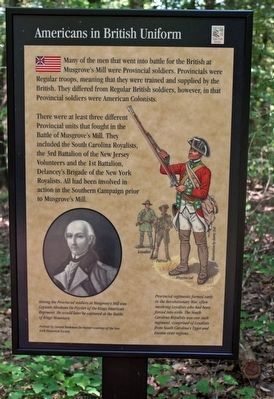 Americans in British Uniform Marker. Click for full size. Americans in British Uniform Marker image. Click for full size.