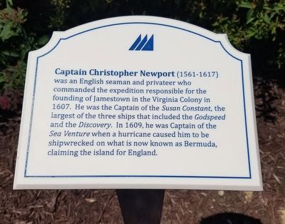 Captain Christopher Newport Marker image. Click for full size.