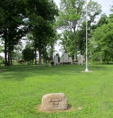 Venedocia War Memorial Park, Est.1946. Click for full size. Venedocia War Memorial Park, Est.1946 image. Click for full size.