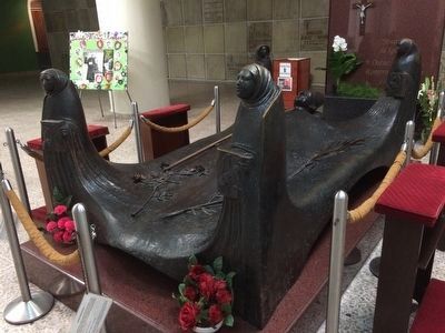 Another view of the tomb of Archbishop Oscar Romero. Click for full size. Another view of the tomb of Archbishop Oscar Romero image. Click for full size.