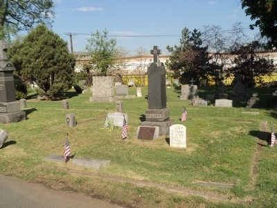 Marker in St. Joseph Cemetery image. Click for full size.