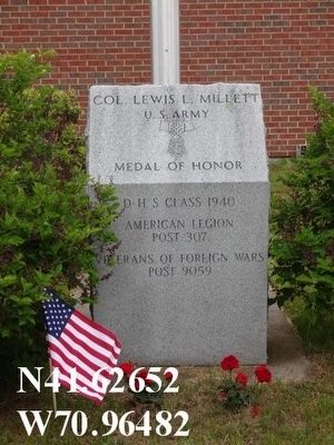 Col. Lewis L. Millett Memorial Marker image. Click for full size.
