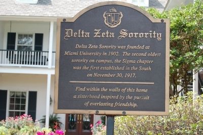 Delta Zeta Sorority Marker image. Click for full size.