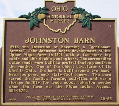 Johnston Barn Marker image. Click for full size.